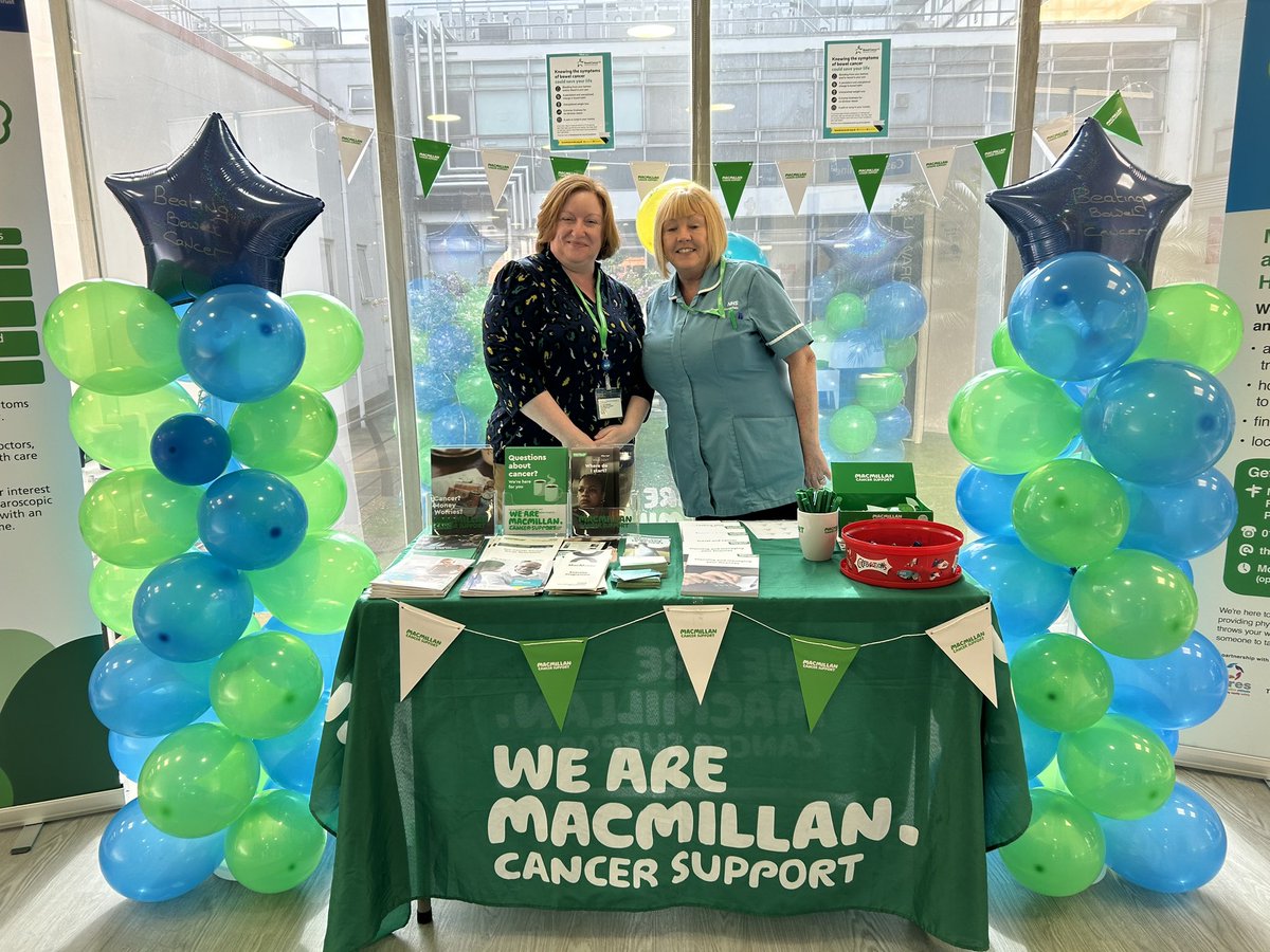 Our team @HillingdonNHSFT raising awareness marking Bowel Cancer Awareness Month #GetScreened #ColorectalCancerAwarenessMonth