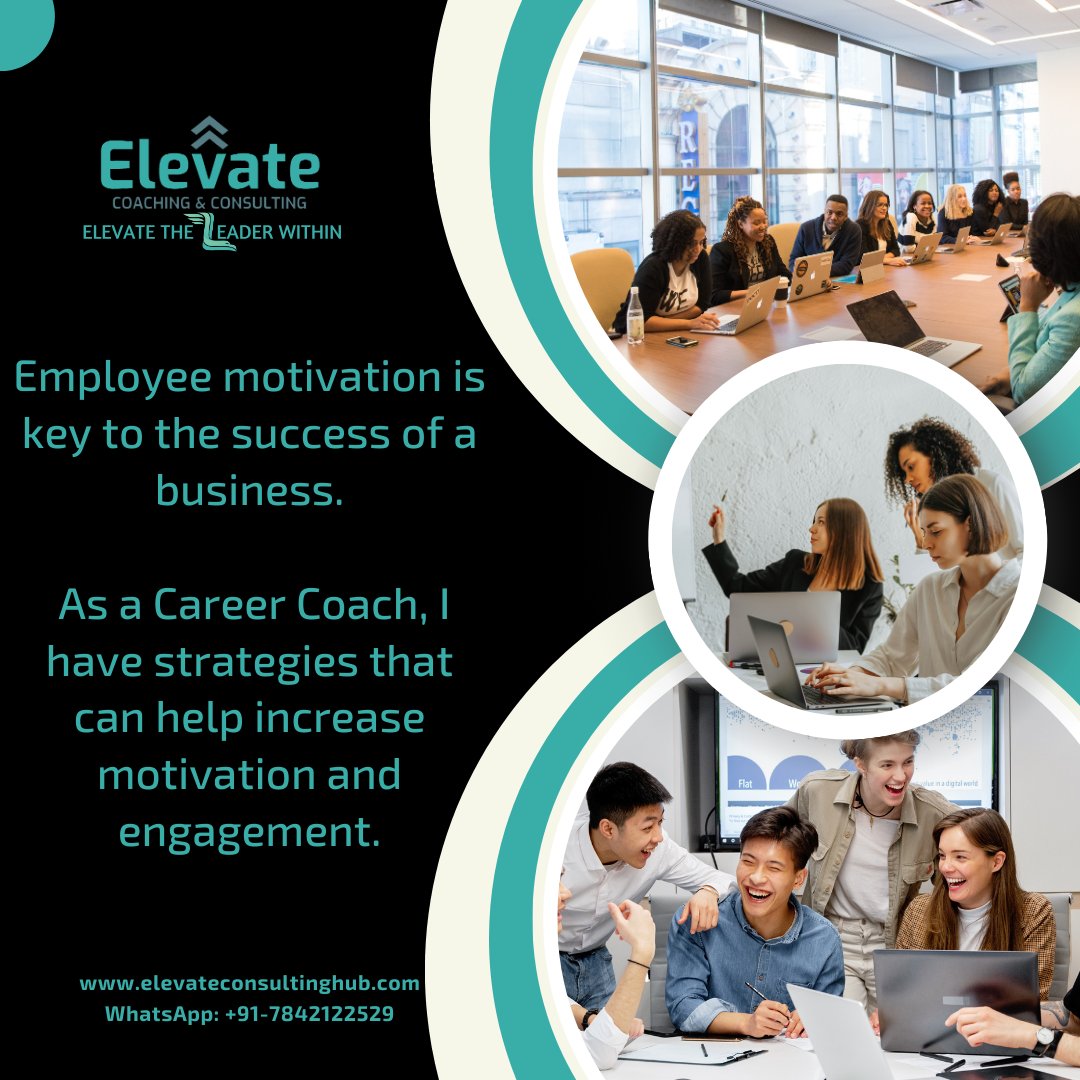 Get in touch with me for strategies that will motivate your employees and increase their engagement at work. Get ready to welcome employees with brand-new mindsets!

#strategicplanning #employeemotivation #engagedemployees #BrandNew #elevateconsultinghub #elevateyourself