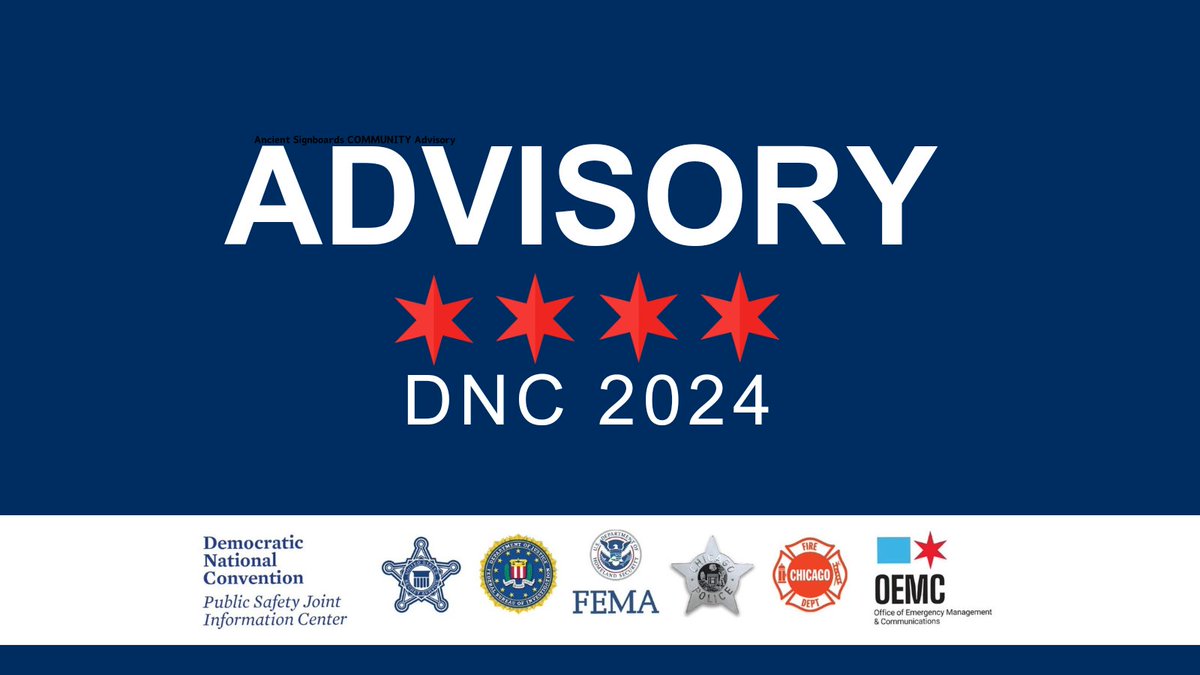 This morning in Chicago, #SecretService @ChicagoPolice @ChicagoOEMC & other convention partners will brief media ahead of a neighborhood canvassing event around McCormick Place as teams gather community & business feedback to establish protective perimeters for the convention.
