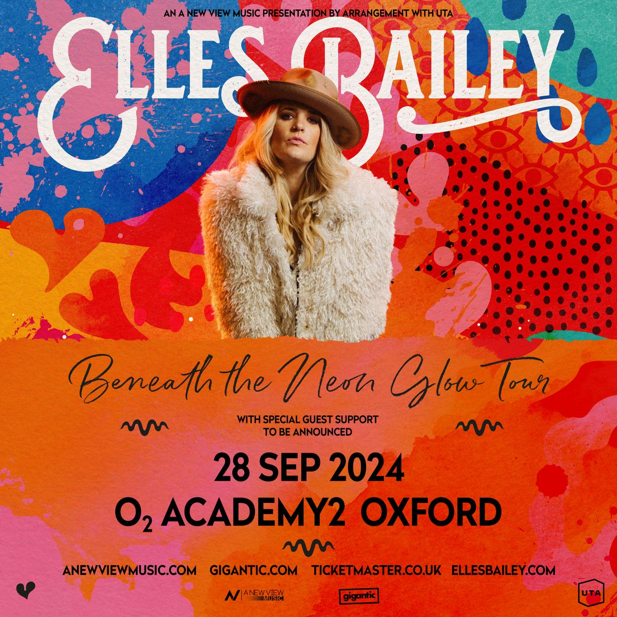 Award winning singer and songwriter @EllesBailey returns with her fourth album ‘Beneath The Neon Glow’, which sees the blend of British roots, americana and blues - Saturday 28 September. Priority Tickets available 10am Tuesday 09 April at #O2Priority - amg-venues.com/2Z7n50RafwH