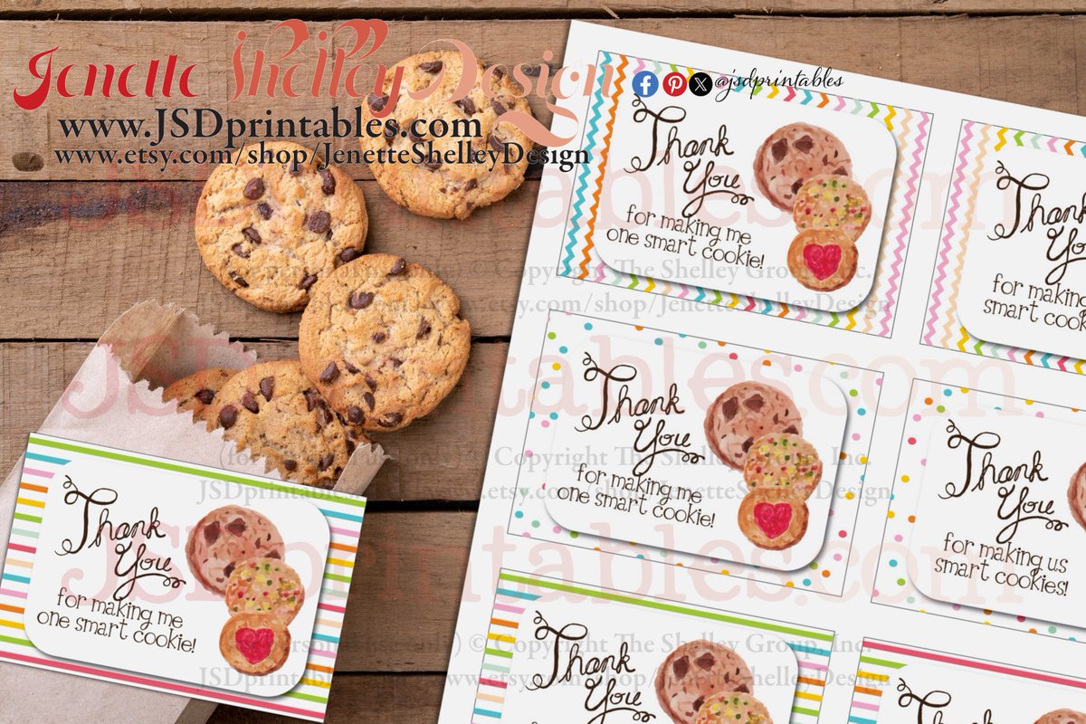 jsdprintables.com/shop/smart-coo… Add a special touch to your school / teacher dessert gifts with our Smart Cookies digital gift tags! @jsdprintables #teachergifts #teachergifttags #endofschool #teacherlife #gifts #giftforteacher #loveateacher #teacherappreciation #bakedgoods #cookies