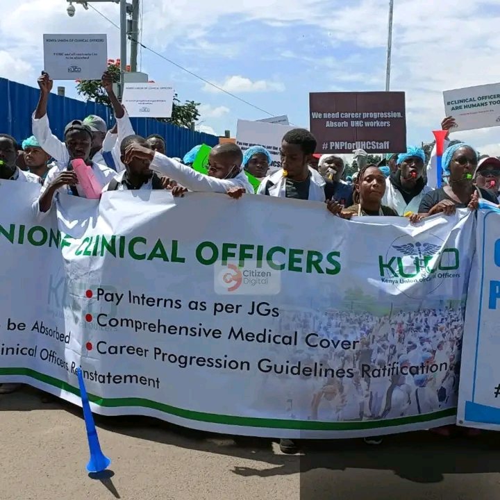 Clinical officers often work tirelessly, sacrificing their own well-being to care for others. It's only fair that the government acknowledges their hard work with better pay and benefits. #CliniciansStrikeKe
#DoctorsStrikeKE 
#LipaKamaUmbrella