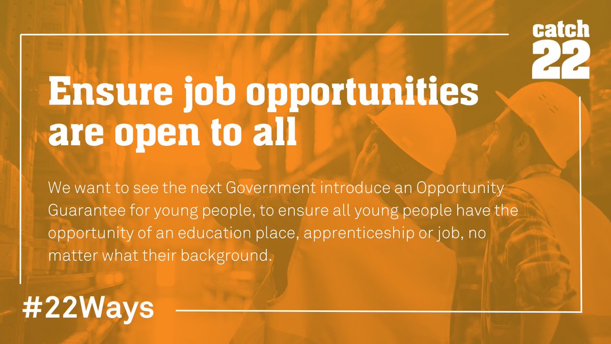 In July, 1,000,000+ young people were not in education, employment, or training (NEET). At Catch22, we are asking the Government to ensure that all 16-24 year olds have access to opportunities to develop skills and build their careers: ow.ly/KpHj50PHNvj #22Ways