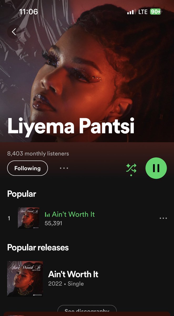 Let’s get her to 60k streams as well on Spotify IMPUMELELO LIEMA PANTSI CICI X LIEMA IMPUMELELO #LiemaPantsi #Impumelelo Presave Impumelelo song africori.to/impumelelo