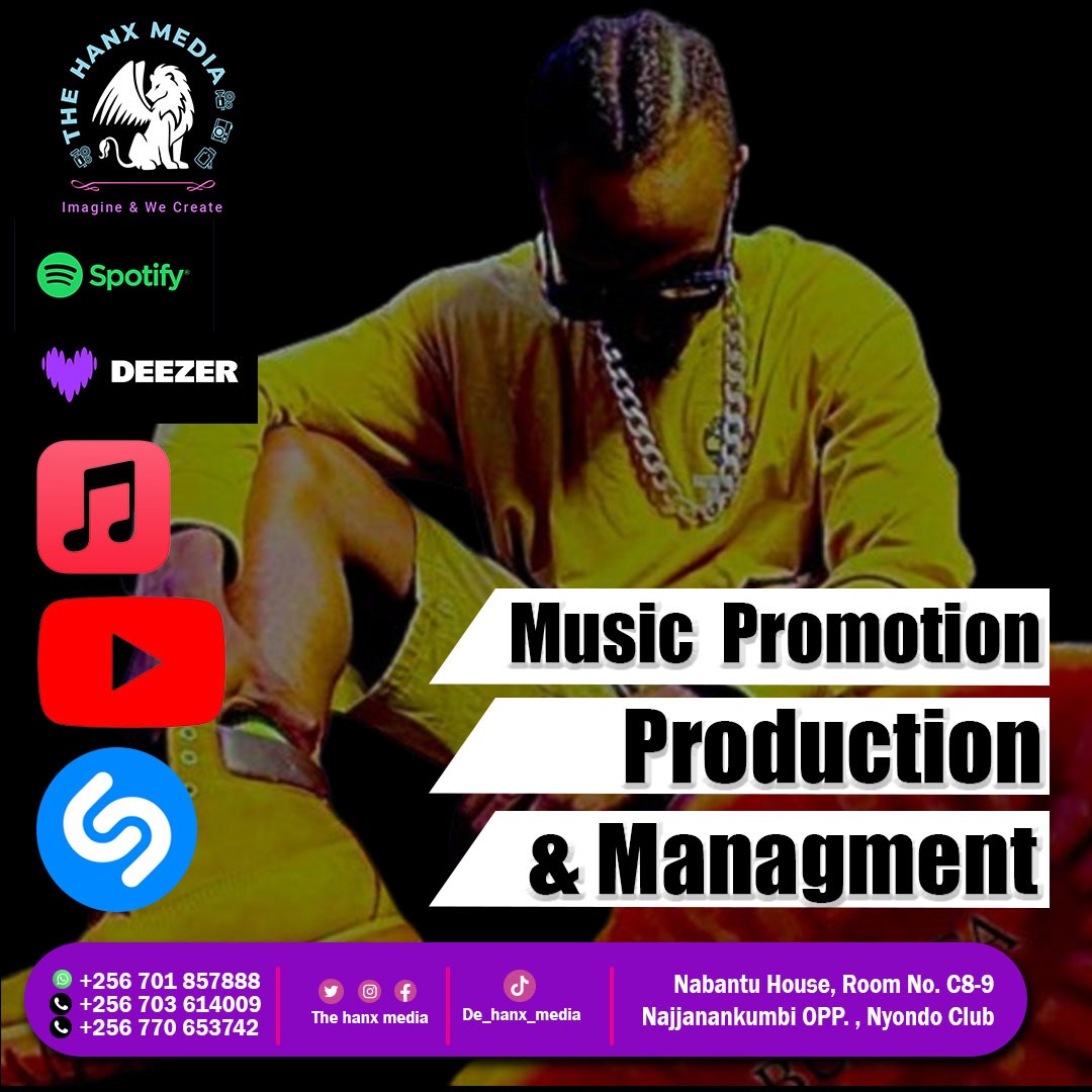 HanxMedia's tweet photo. 🌍🎶 Elevate your sound with our production, promotion, and management services. Let's make waves together.

#HanxMedia | #Uganda https://t.co/hmTy5Eetb7