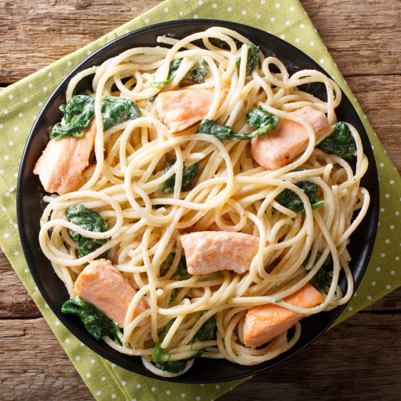 british_trout's tweet photo. Craving a quick &amp; delicious meal? Our creamy trout spaghetti is the answer! With just a few ingredients and 12 minutes, you'll have a tasty, nutritious dinner ready to enjoy 🐟🍝 Check out the recipe!  

#troutspaghetti #quickrecipe #fishpasta #easydinner #quickpastarecipe
