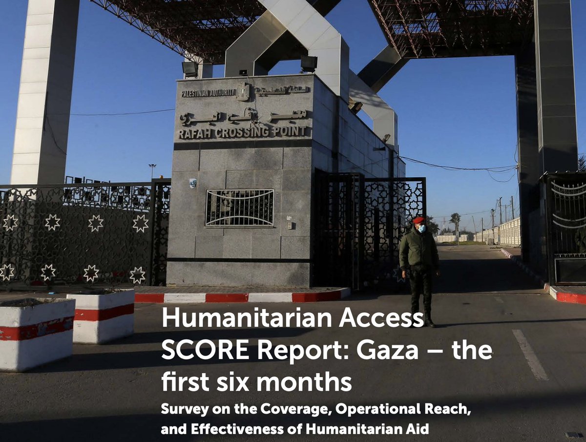 The new @HumOutcomes SCORE report presents findings from our mobile phone survey of 810 people in #Gaza conducted by @GeoPoll in early February 2024, with additional analysis of the #aid situation. • Less than 30% of respondents in the north had received any aid at all since the…