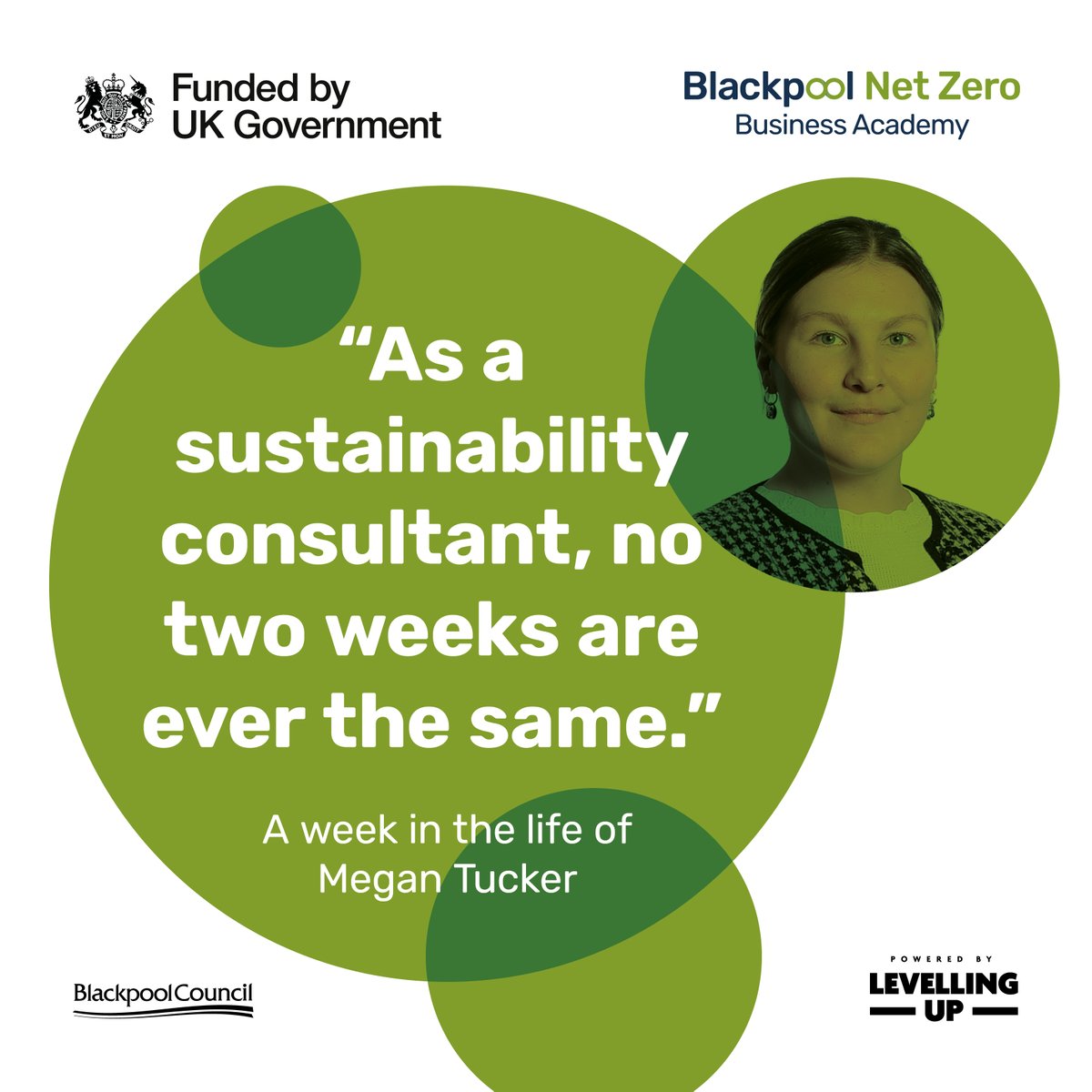 Sustainability specialist, Megan Tucker invites us to share a typical week with her in this fantastic blog blackpoolunlimited.com/blackpool-net-… Book an introductory chat with Megan blackpoolunlimited.com/net-zero-conta… #UKSPF #NetZero #lowcarbon #zerocarbon #decarbonisation