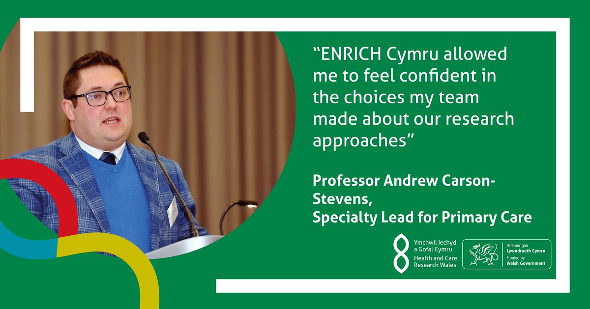 “ENRICH Cymru allowed me to feel confident in the choices my team made about our research approaches” @ACarsonStevens was supported @EnrichCymru who provided him with expert knowledge to help turn his social care research idea into a funding bid. healthandcareresearchwales.org/about/blog/enr…