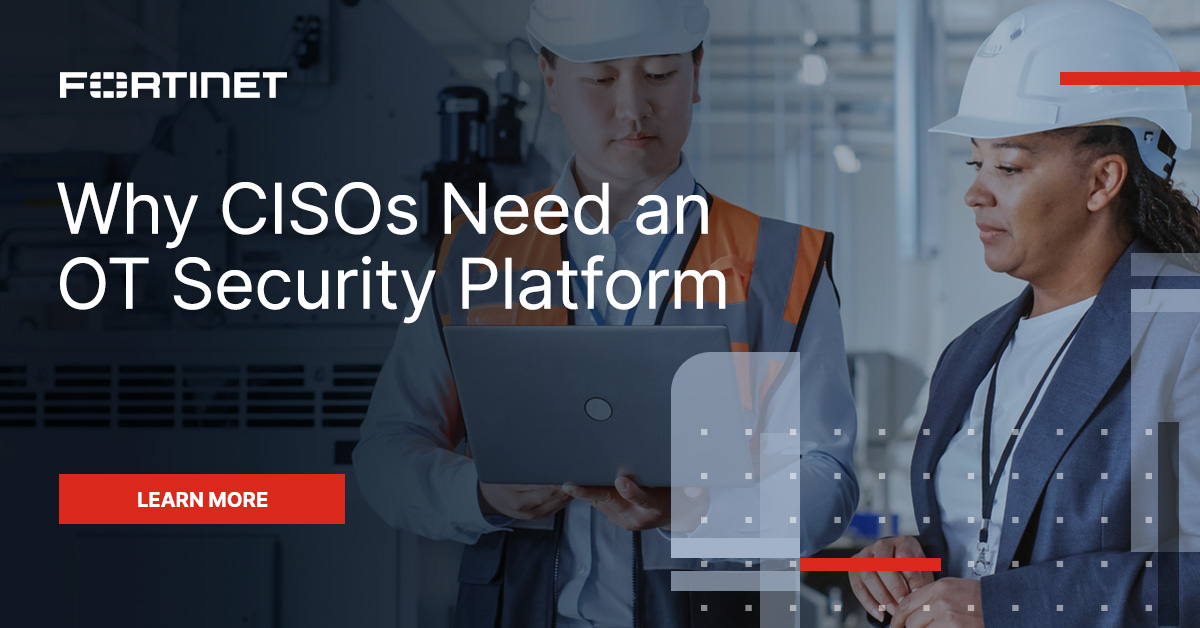 With elevated risks from #OT environments, how can CISOs meet immediate #cybersecurity needs, while prioritizing strategic goals of the future? 🎯 This POV document shows how an #OTSecurity platform could help: ftnt.net/6018wTfFw
