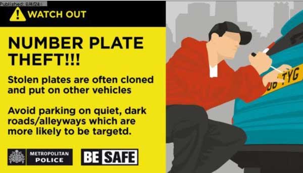 Number Plate Theft- Neighbourhood Watch advice on how to avoid it by parking in the right place on the road @N_Watch @MPSEastcoteXH @Hillingdonhead1 @HillingdonHour