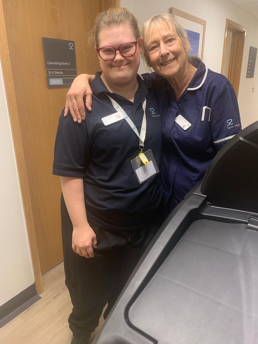 Keira is settling in well at @spirehealthcare in Leicester. She started her job through our WorkFit programme in December last year. She said she loves it, likes the people, and they are nice to her. I like cleaning and talking to everyone. #WorkFit #healthcare