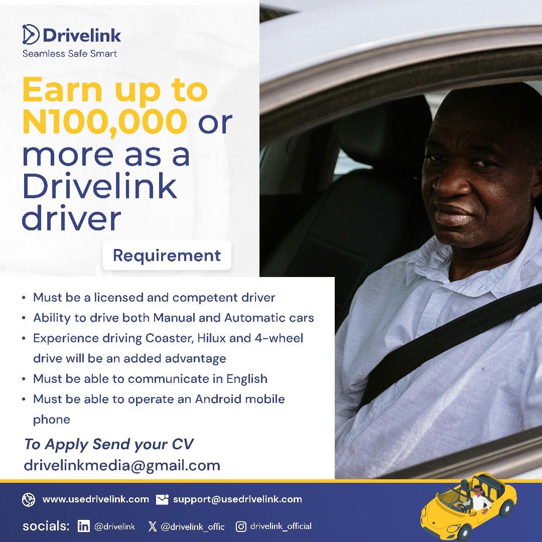 drivelink_offic's tweet image. "🚗 Want to earn some serious cash while cruising around town? 🤑 Look no further than Drivelink! As a driver, you have the potential to earn up to 100,000 every month! Join our community of drivers and start making money today! 🚀 #drivelink #earnmoney #drivingperks #sidehustle
