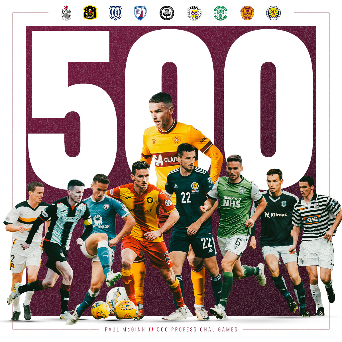 500 and not out 👏 Congratulations to Paul McGinn on reaching 500 professional games on Saturday.