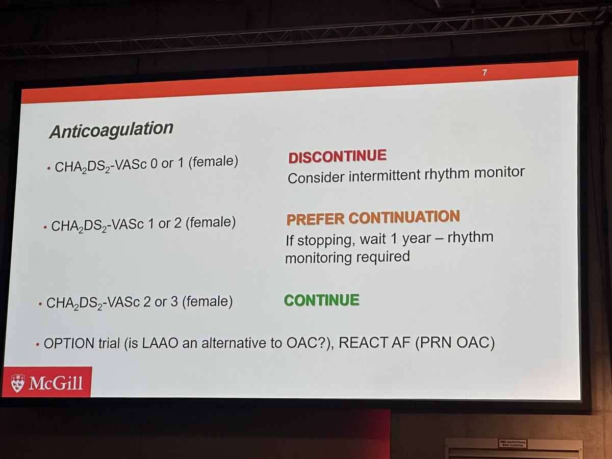 simovicst's tweet photo. @atulverma_md on optimal patient management:
-Same-day discharge for uncomplicated ablations
-Anticoagulation after AF ablation should depend on CHA2DS2-VASC score
#EHRA2024 https://t.co/bplrtucj89