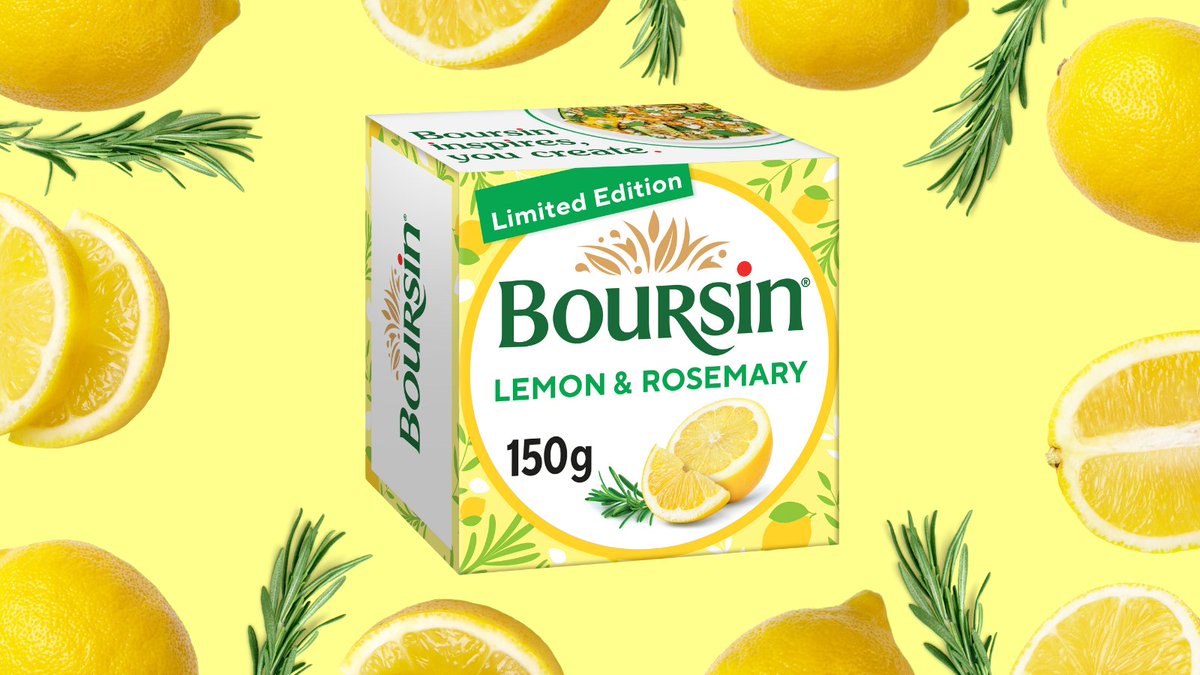 Boursin UK (@boursinuk) on Twitter photo When life gave us lemons... π
We combined them with delicious Boursin cheese! Our fresh new addition, Boursin Lemon and Rosemary, is now available at <a href="/waitrose/">Waitrose & Partners</a>. π
What will you be trying it with first? When life gave us lemons... π
We combined them with delicious Boursin cheese! Our fresh new addition, Boursin Lemon and Rosemary, is now available at <a href="/waitrose/">Waitrose & Partners</a>. π
What will you be trying it with first?