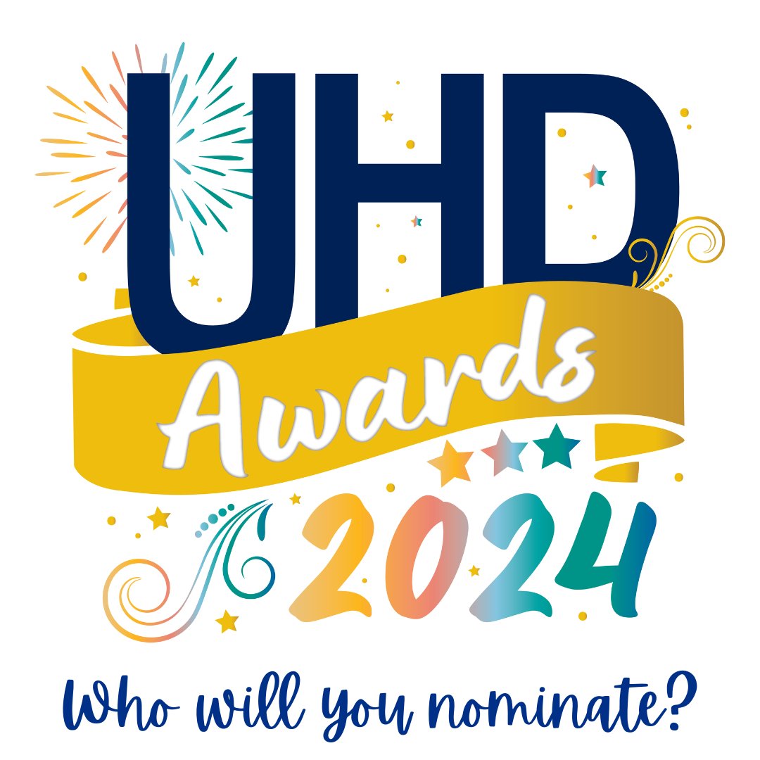 Our 2024 UHD Awards are now open for nominations! We have two Patient Choice awards this year so let us know who is your team or individual of the year. Find out more and nominate today! ow.ly/cg9n50R93YH