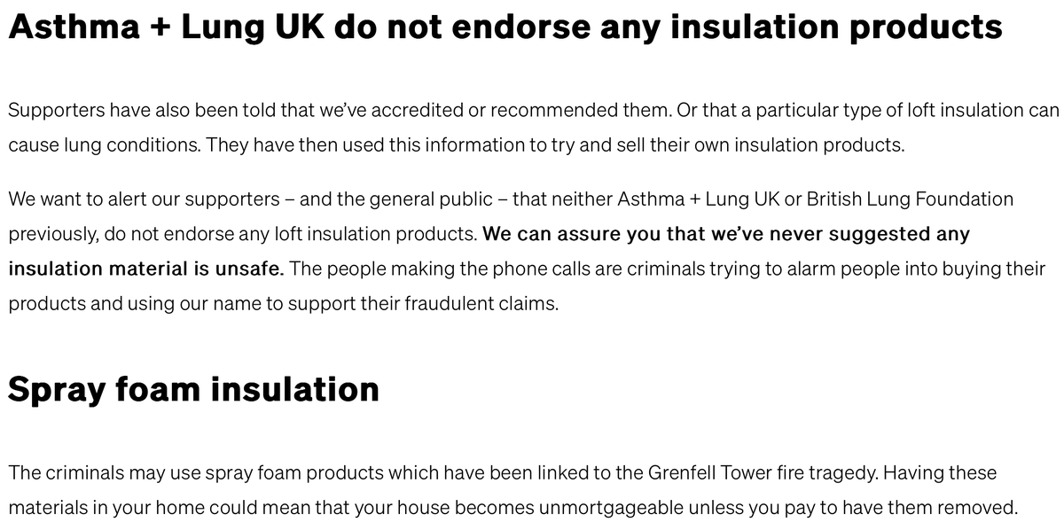 booksandwellies's tweet photo. A reminder, in case you get a call from the 'energy hub' adviser for your area (as I just have, yet again) claiming that your loft insulation is outdated and needs replacing, it's a scam.
#ScamAlert #StayAware #LoftInsulation https://t.co/0PqfC6rwF3
