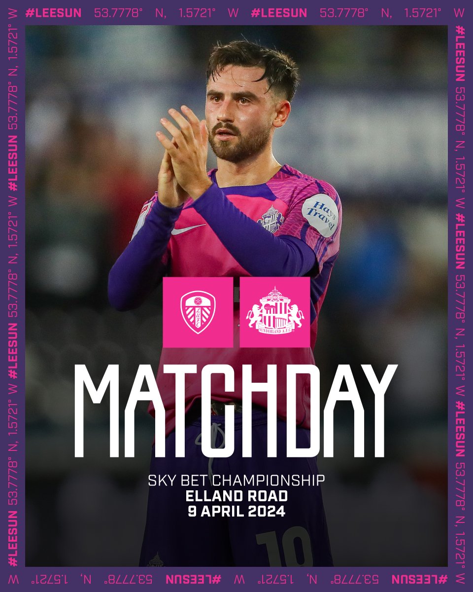 💜 IT'S MATCHDAY! We head to Yorkshire this evening ✊ #SAFC | #LEESUN
