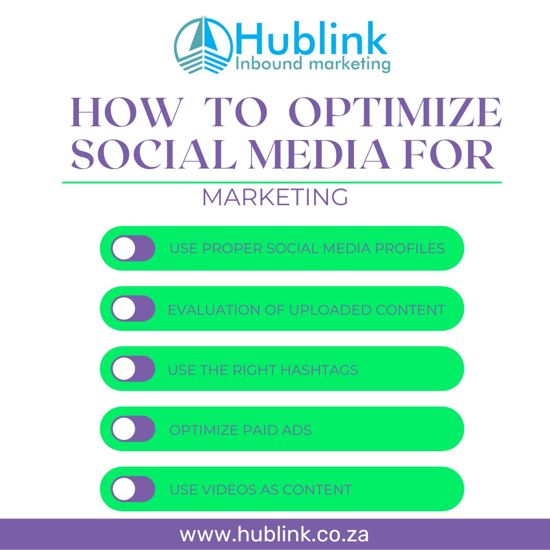Unlock the secrets to Social Media Marketing optimization! 🚀 Elevate your brand's presence with our expert tips and strategies. Visit our website @ hublink.co.za or call us on: 010 040 8330#SocialMediaMarketing #BrandOptimization