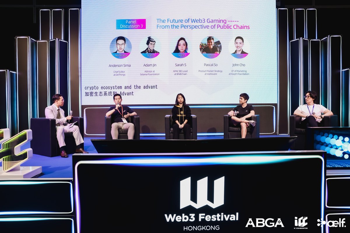 🎮Web3 Gaming Summit in HK We have invited Anderson Sima, Chief Editor at @DeThingsNews to moderate the panel discussion titled The Future of Web3 Gaming ---From the Perspective of Public Chains with representatives from public chains, they are: Adam Jin, Advisor at @solana…