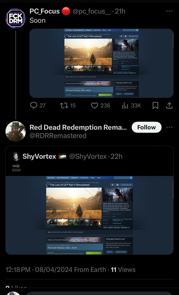 ShyVortex's tweet photo. To nobody's surprise he makes a comeback.
Thank you @RDRRemastered for noticing.
#BringBackOriginality https://t.co/fAkaZYi4UP