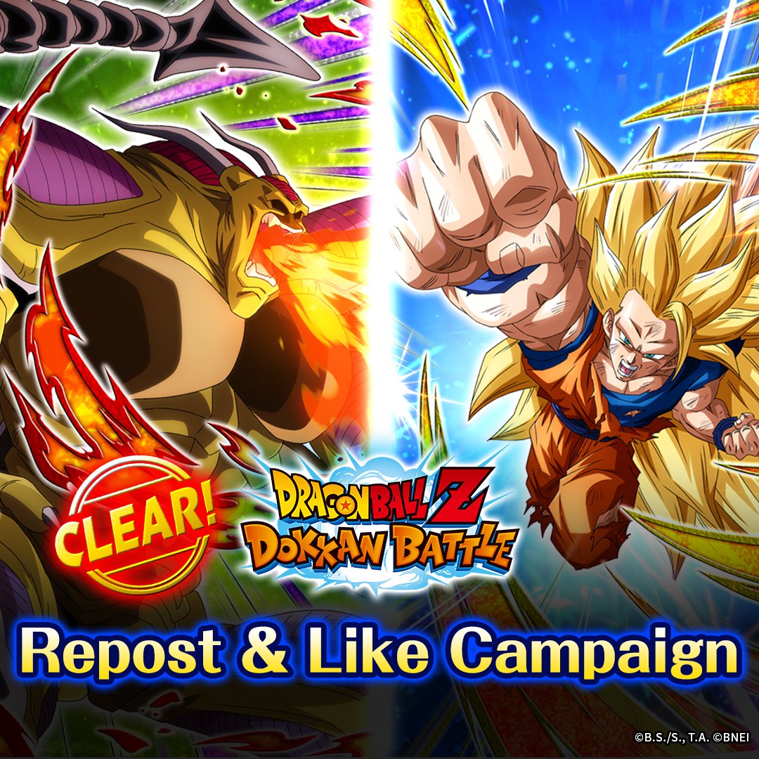 dokkan_global's tweet image. [Repost &amp;amp; Like Campaign]
The special PV celebrating the arrival of Super Saiyan 3 Goku &amp;amp; Hirudegarn has reached 5K reposts &amp;amp; likes!
All users will receive 5 Dragon Stones!🎁

Thank you for participating!

#dokkanbattle #dokkanbattleglobal #dokkan #dragonball