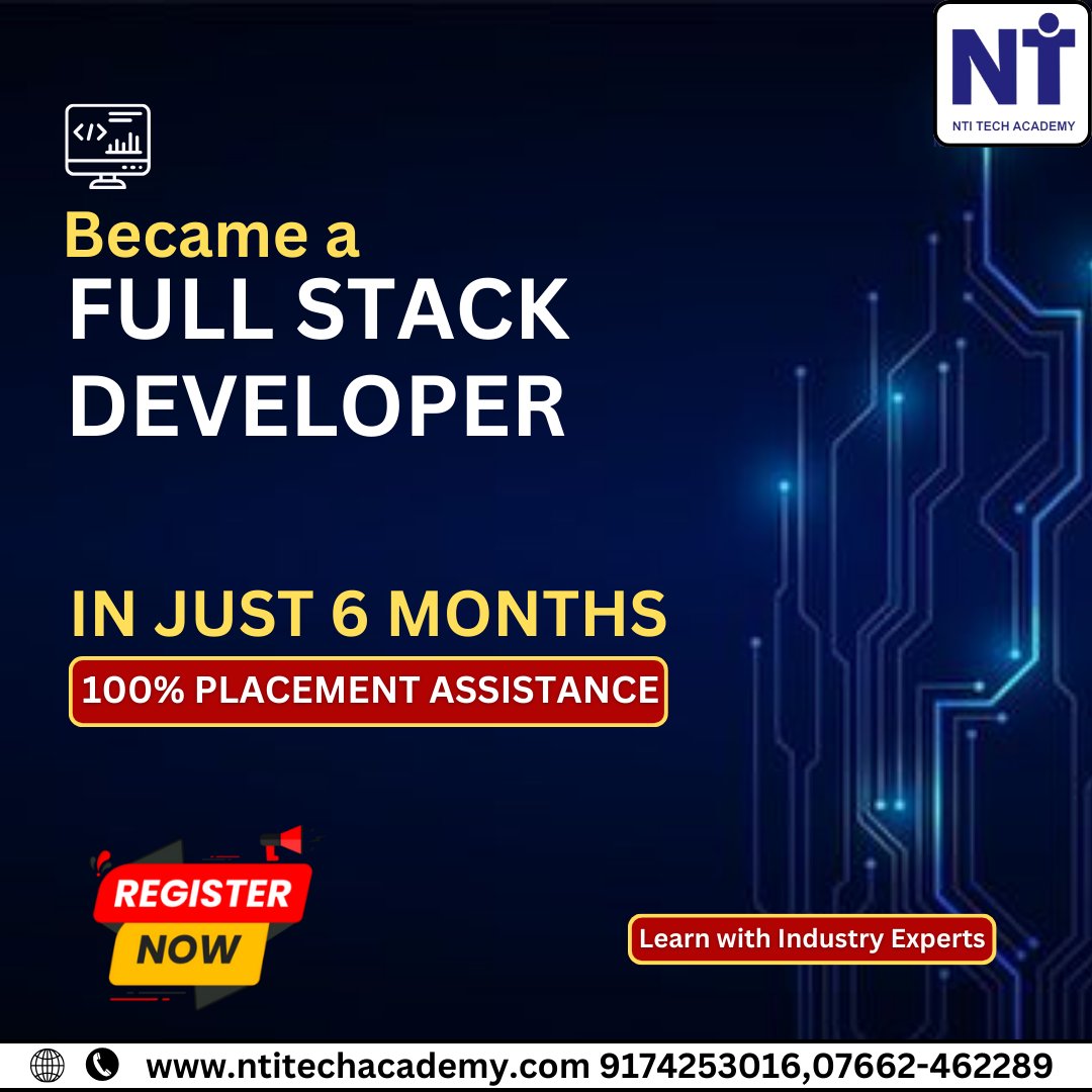 🚀 Exciting News! Join our latest batches for Full-Stack Development and kickstart your career journey with 100% Placement Assistance! Register Now - forms.gle/eJdSgbsxQ7hZJw… #FullStackDevelopment #CodingBootcamp #TechEducation #CareerGrowth #ProgrammingSkills #JobPlacement