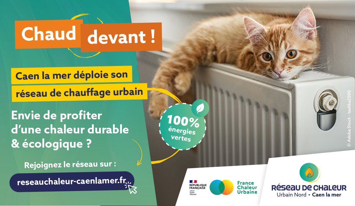 Réseau de chaleur : réunion publique mercredi 10 avril ! Caen la mer a décidé d'étendre son réseau de chaleur urbain afin de proposer une énergie durable à des prix maitrisés.