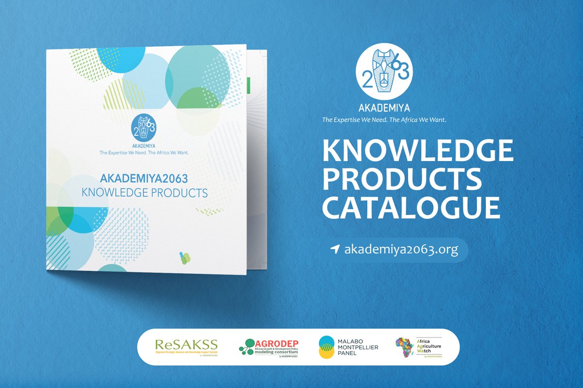 Did you know? @AKADEMIYA2063 research findings are published in flagship reports & other research publications to support evidence-based decision-making toward accelerating Africa’s broader dev’t goals. Access our Knowledge Products for more👇 shorturl.at/bmy08!