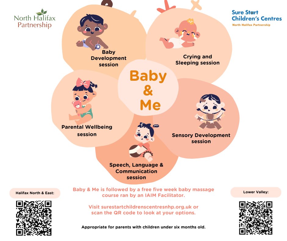 Are you interested in learning more about your baby's development? 👶 Do you want to feel more prepared about your baby's speech and language? 💬 Our Baby and Me Course has this and much more! Find out more and book your place: surestartchildrenscentresnhp.org.uk/baby-and-me-co… #Parenting #Baby