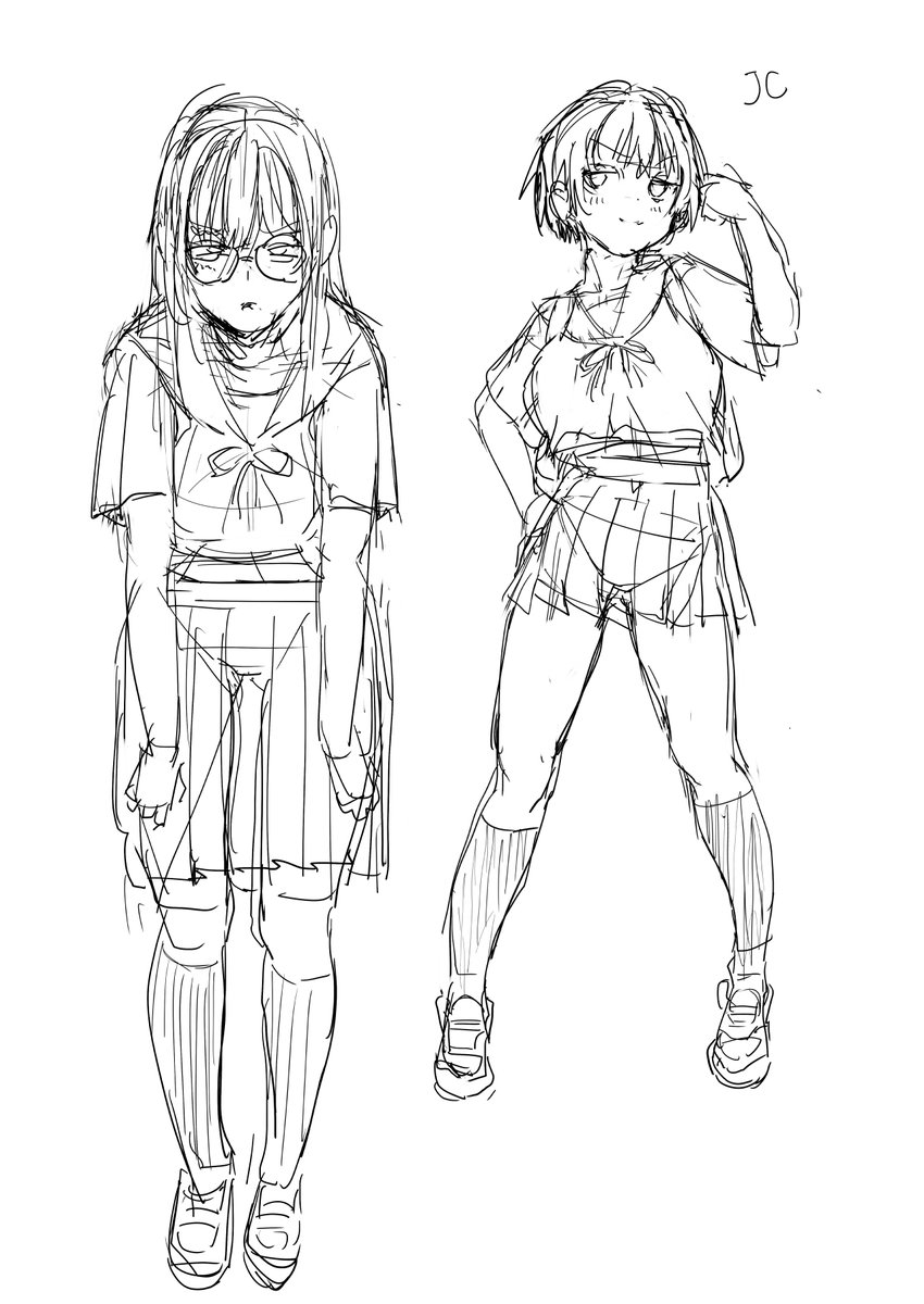 てきとうに作品用のキャラ模索💦💦 