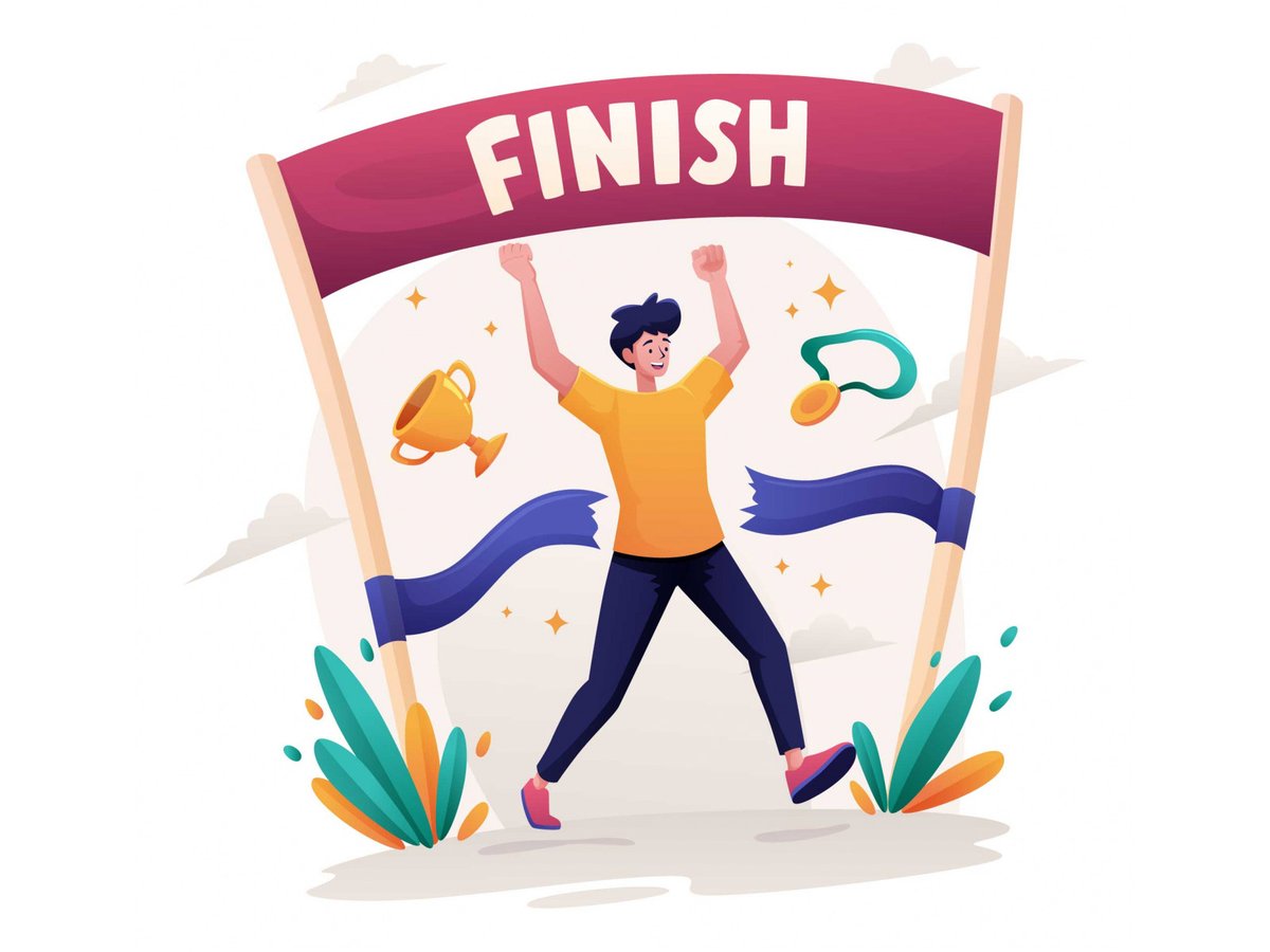 Finish Line Vector Illustration Download: graphicpear.com/finish-line-ve… #illustration #graphicdesign #vectorillustration #freevector #freedownload