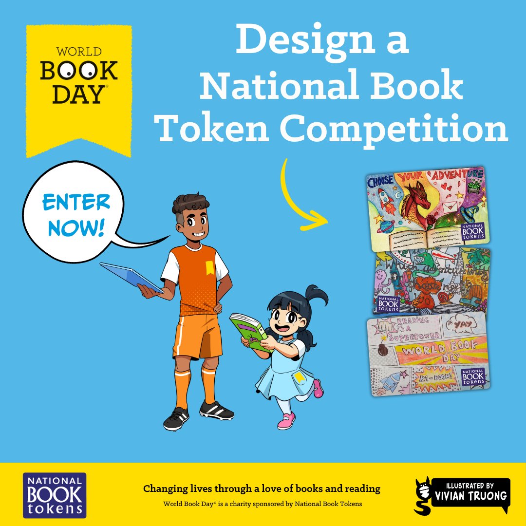 Our Design a National Book Token competition for #WorldBookDay has now closed. 🚨 Thank you to everyone who submitted an entry! Our judging panel will meet and the six winners will be contacted soon. 👀