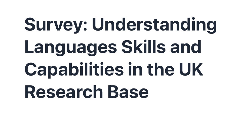 🚨 Attention UK-based university researchers! @languageacts project @KingsCollegeLon seeks participants for a @BritishAcademy_ funded survey exploring language skills in academic research. 📚 Your input is crucial: app.onlinesurveys.jisc.ac.uk/s/kings/ba-pro…