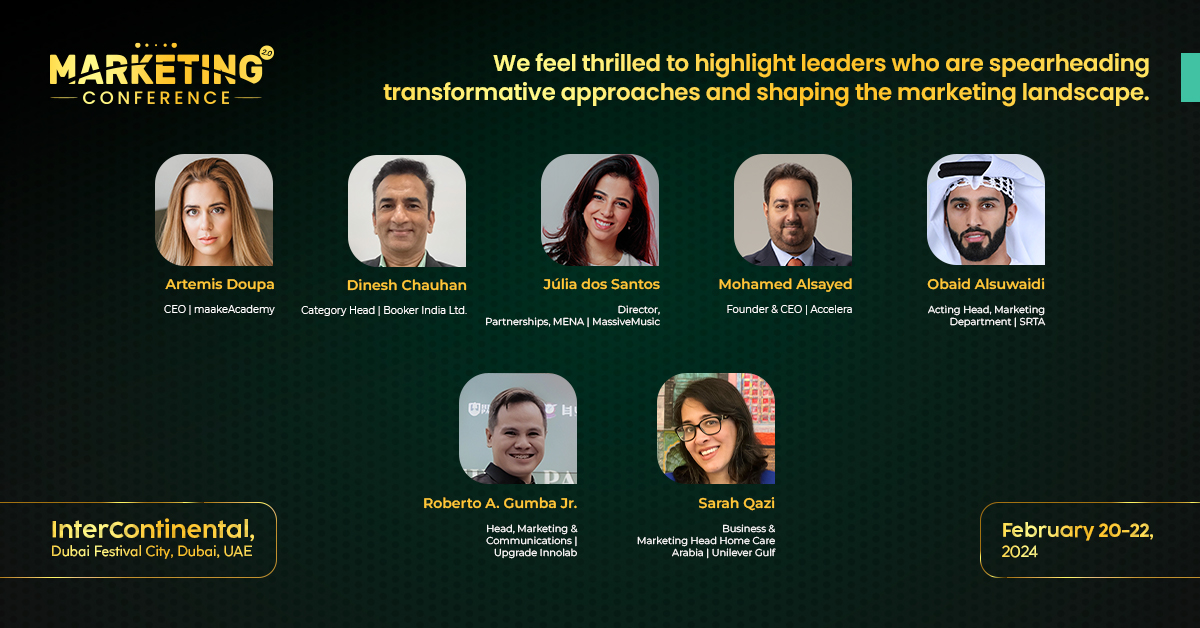 The Outstanding Leadership Award honors those at the forefront of marketing innovation. Hats off to the leaders! 

#Marketing2Conf #awards #Dubai #UAE #MarketingEvent