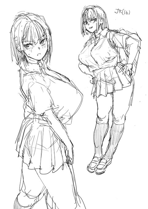 てきとうに作品用のキャラ模索💦💦 