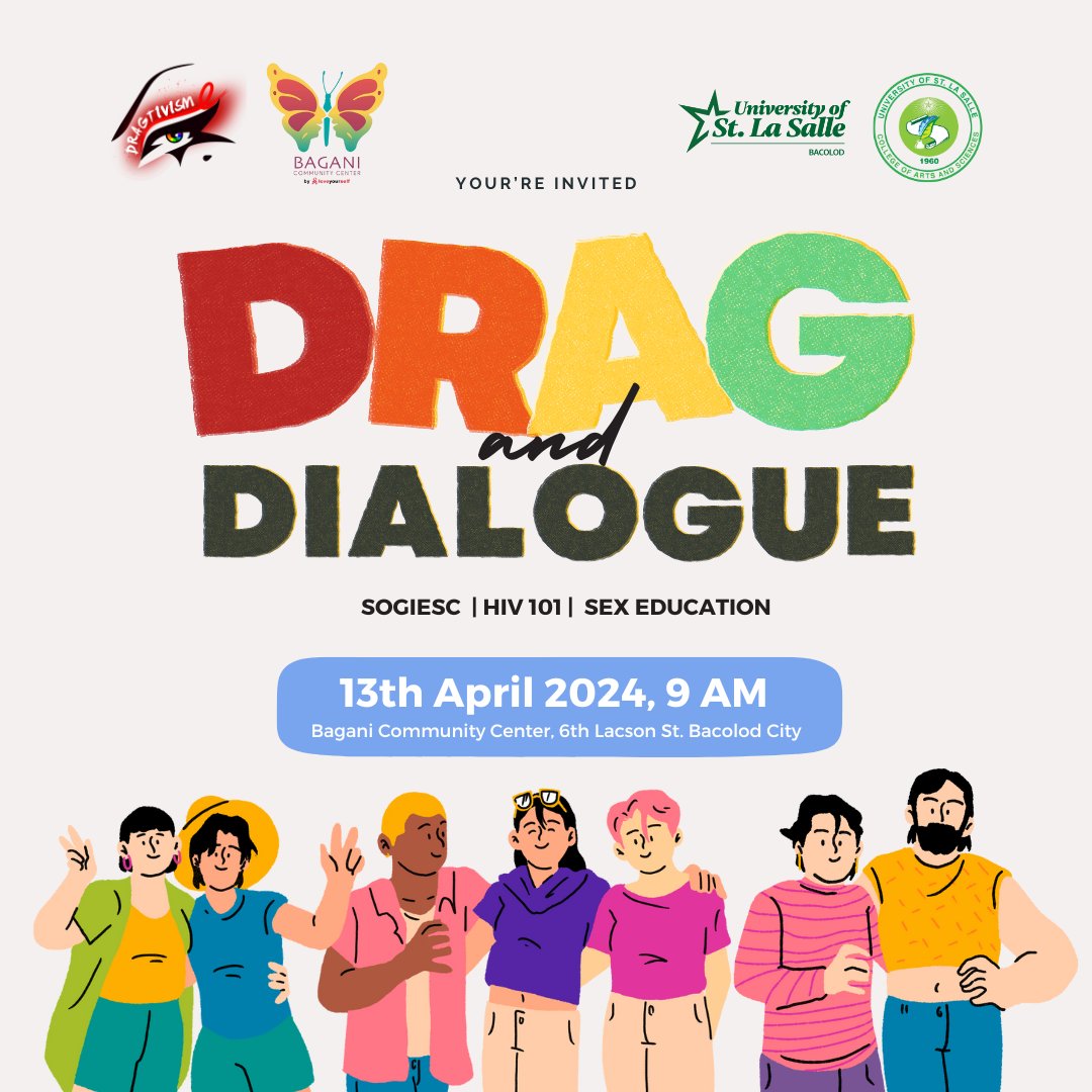 Join us for Drag and Dialogue: An empowering morning focused on YOU! ️ 🗓️April 13, 2024 ⏰9 AM 📍 @BaganiBCD , 6th Lacson St. Bacolod City See you there! ✨