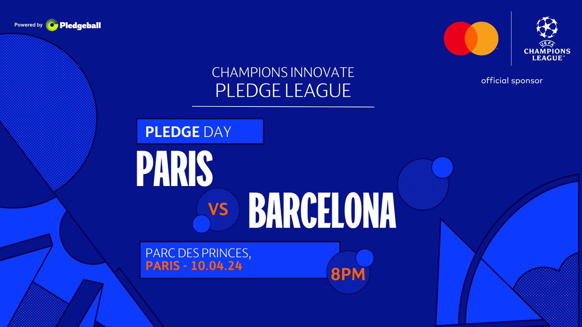 .@Arsenal, @FCBayernEN, @realmadrid, @ManCity City – the battle intensifies! ⚽🥳 But here's a plot twist – WIN @UEFA @ChampionsLeague FINAL TICKETS, courtesy of @Mastercard😍 Visit pledgeleague.org and pledge your support to enter the draw! 🎟️🎉 #ProtectWhereWePlay