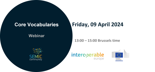 Joinup_eu's tweet photo. Join us for our next 💻webinar on Core Vocabularies & Style Guide Blog post review!
🗓️ April 9, 2024, 13:00-15:00 Brussels time.
Topics include #CPSV-AP issues & mapping #CoreVocabularies to XML.
👉https://t.co/fFw0JD0vtq
@DigitalEU @EULawDataPubs @EU_DataPortal @InteroperableEU https://t.co/naMJSR265r