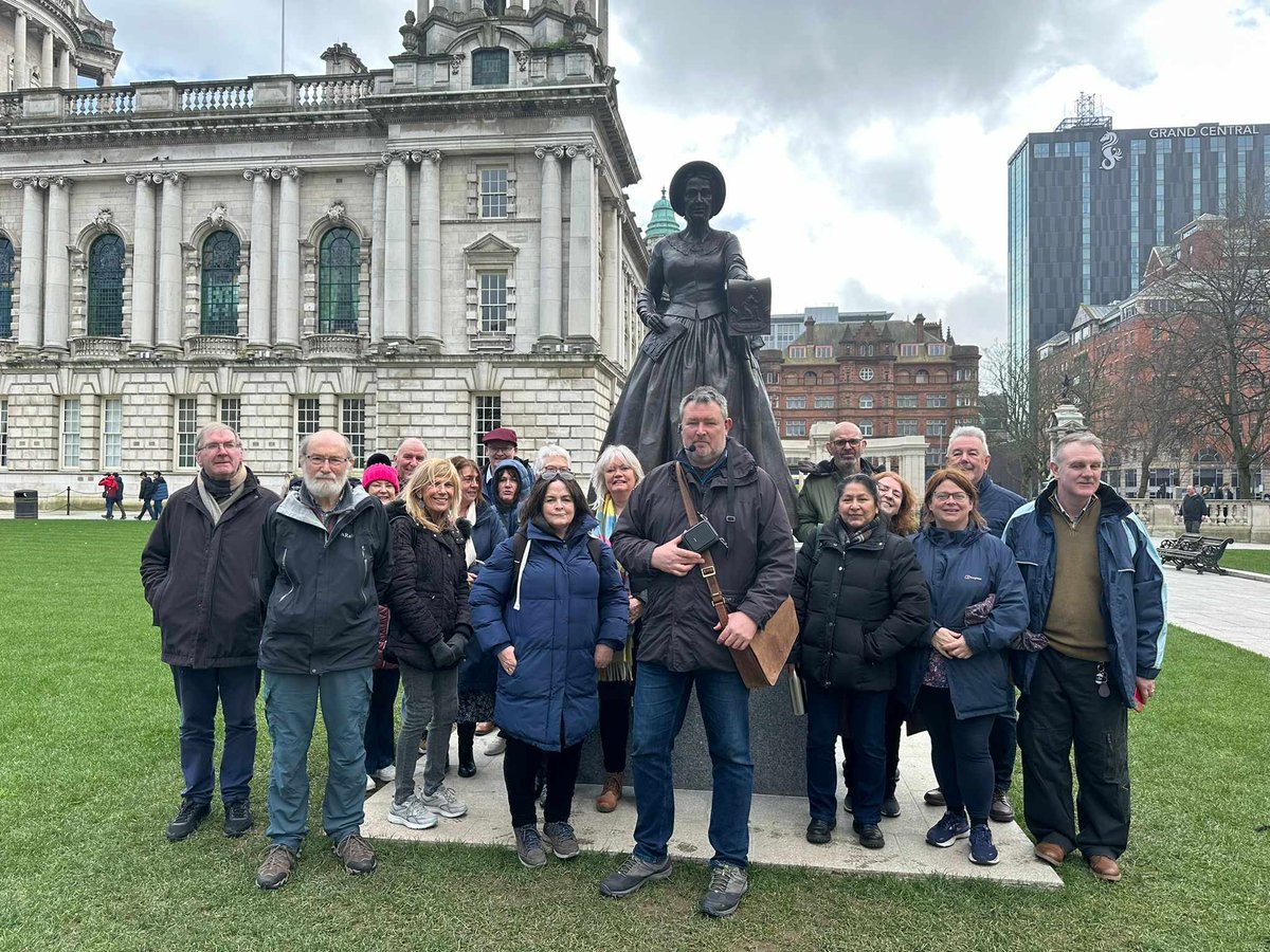 This Saturday we welcomed Hilltown Community Group on our #maryannmccracken walking tour. Please contact maryalice@maryannmccrackenfoundation.org if you would like a private tour for your group.