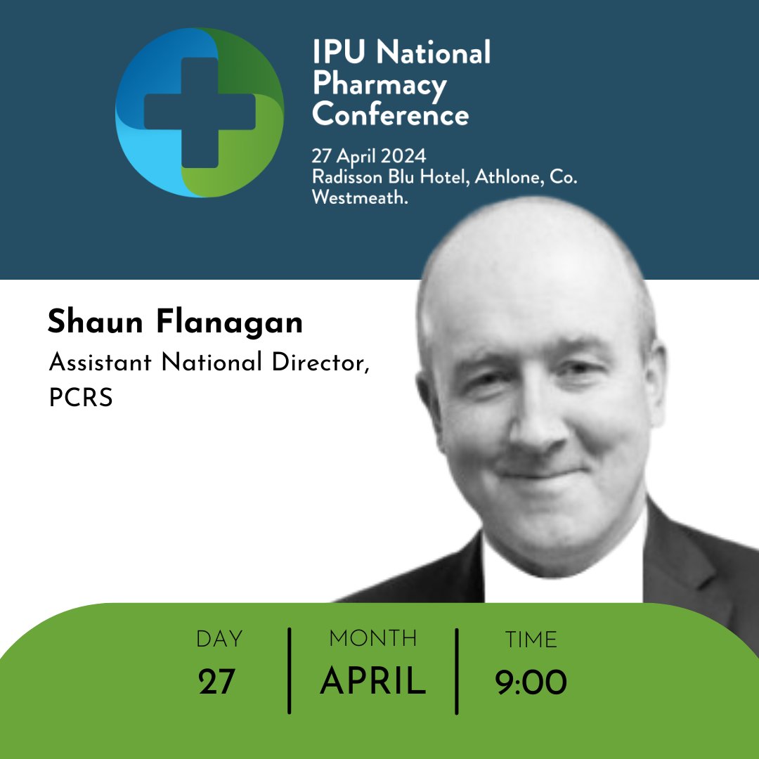 Curious about the “HSE Restructure – Role of the PCRS”? See Shaun Flanagan, PCRS Assistant National Director present on the topic at the upcoming IPU conference. 🎟️ Book your tickets ➡️ ipu.ie/conference #IPUConference #ThinkPharmacy #PharmacyIreland