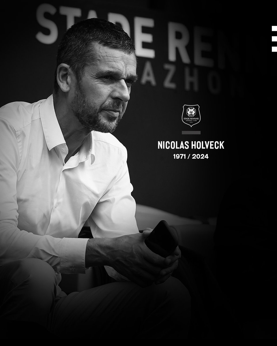 staderennais's tweet image. Le Stade Rennais F.C. a la très grande douleur d’apprendre ce matin le décès de Nicolas Holveck, ancien Président Exécutif – Directeur Général du SRFC, à l’âge de 52 ans. C’est avec courage que Nicolas s’est battu contre le cancer ces trois dernières années. 
 
Le Stade Rennais…