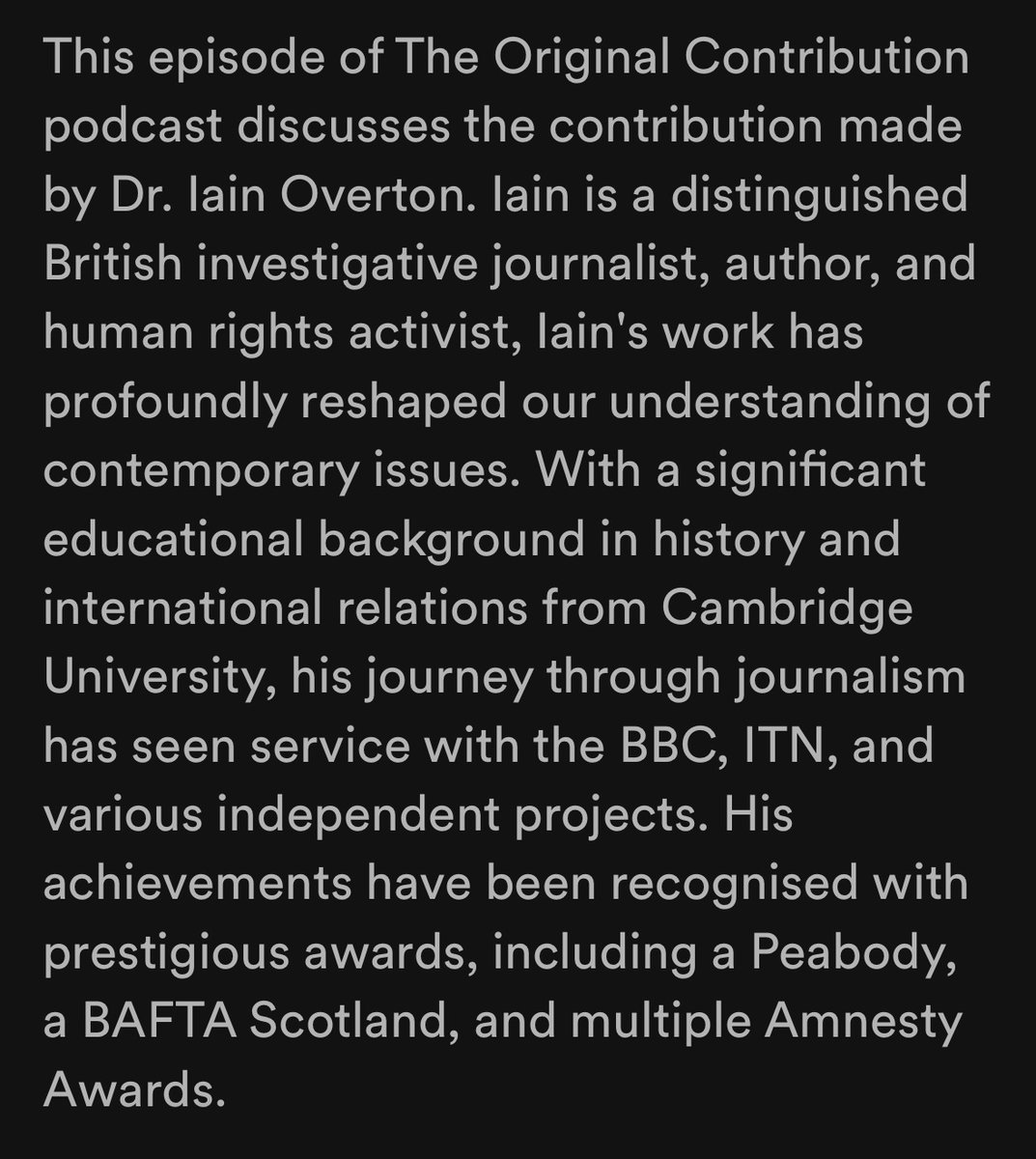 If you have a sudden compunction to listen to me talking about suicide bombers and turning journalism into a PhD, here’s a podcast! open.spotify.com/episode/6gqjMY…