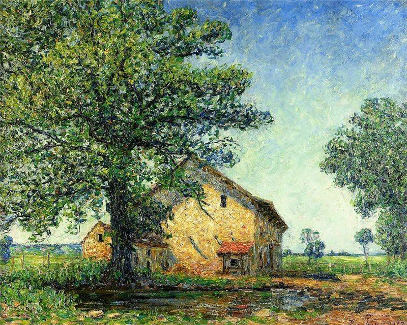 🎨Francis Picabia (1879-1953, French painter and writer) - Farm at La Petite Mare, 1907