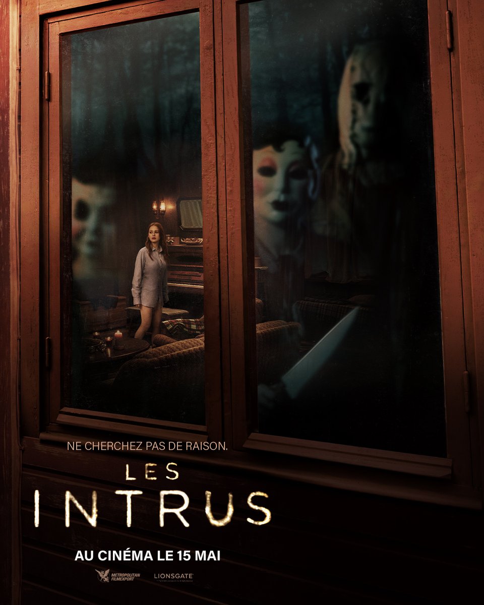 Ne vous demandez pas pourquoi ils font ça, mais plutôt comment leur échapper 🩸
#LesIntrus, le film d'horreur de ce printemps de #RennyHarlin (#58MinutesPourVivre) avec @MadelainePetsch (#Riverdale) et #FroyGutierrez (#CruelSummer), au cinéma le 15 mai !