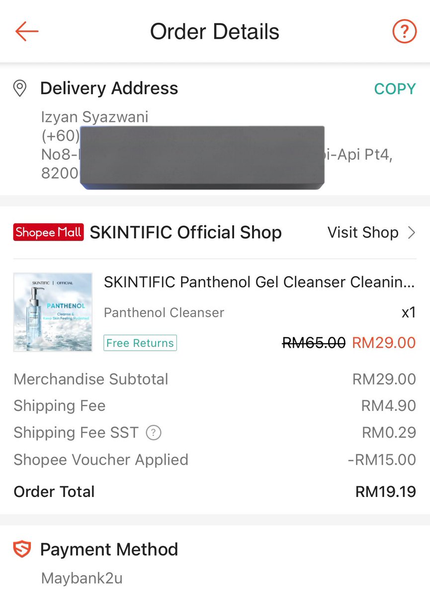 harga asal cleanser ni RM29.90 tapi i dapat RM19 je termasuk shipping 😭💗 ramai kata cleanser ni best, so i pun teracun. nanti i bagi feedback 🤪

shope.ee/9zarM7nEYb