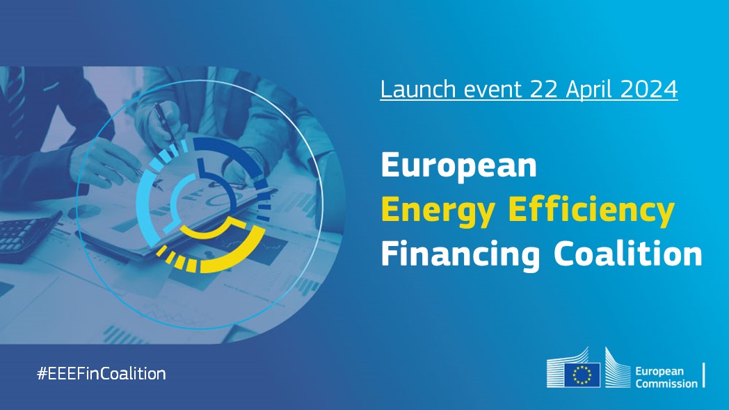The high-level #EEEFinCoalition event on 22 April will be hosted by Commissioner @KadriSimson and will debate the future of #EnergyEfficiency ⚡️ financing 💶 and the perspectives for the initiative.

Register to attend in person or through web stream 👉
 europa.eu/!VGVXC6