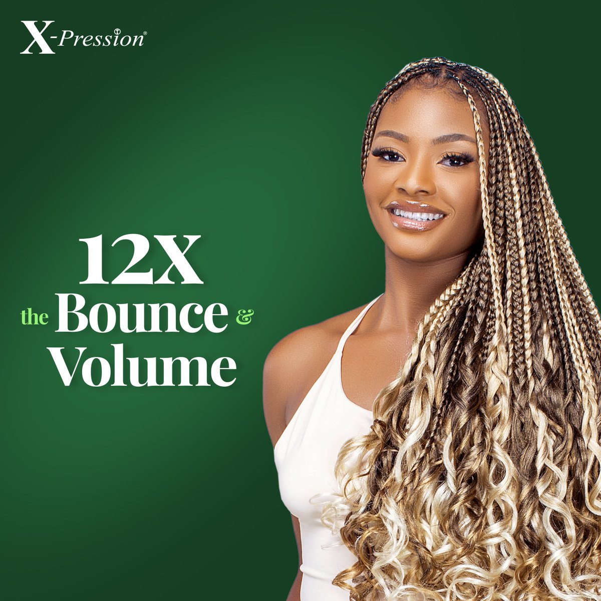 Seize the day and make it count. Elevate your hair game with '12X Curly Body'! 

Achieve stunning braids with 12 times the Volume and Bounce. Say hello to your new go-to for gorgeous curls!

#xpression #monday #12XCurlyBody #curl #curlyhair