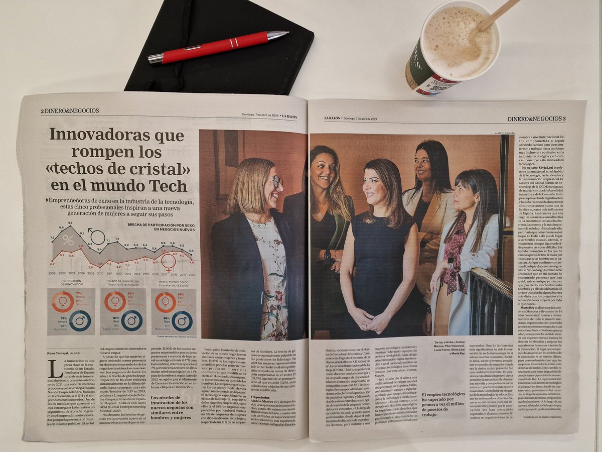 👩‍💼¡Enhorabuena a nuestra CRO, Lucía Ferrer, por ser una auténtica #TechInnovator! 

En una entrevista para <a href="/larazon_es/">La Razón</a>, Lucía Ferrer ha sido seleccionada como una de las 5 mujeres que rompen con el techo de cristal en el mundo tecnológico español.

🎙️larazon.es/economia/innov…